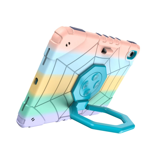 For iPad Air 2022 / 2020 10.9 Spider Turntable Handle Stress Relief Tablet Case(Gradient Color Blue) - iPad Air (2022) / (2020) 10.9 Cases by buy2fix | Online Shopping UK | buy2fix