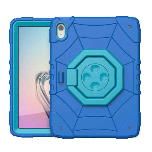 For iPad Air 2022 / 2020 10.9 Spider Turntable Handle Stress Relief Tablet Case(Blue) - iPad Air (2022) / (2020) 10.9 Cases by buy2fix | Online Shopping UK | buy2fix