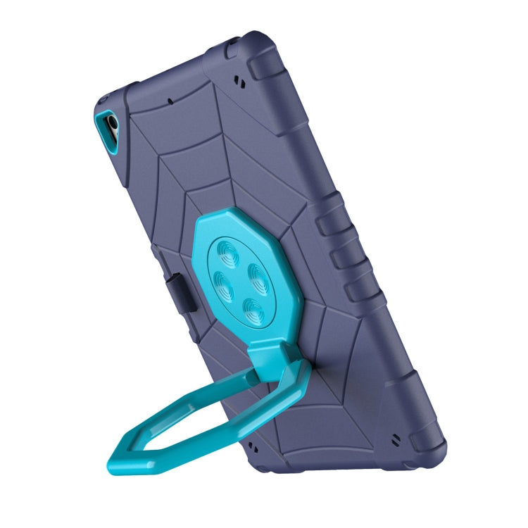 For iPad 10.2 2021 / 2020 / 2019 Spider Turntable Handle Stress Relief Tablet Case(Navy Blue Blue) - iPad 10.2 Cases by buy2fix | Online Shopping UK | buy2fix