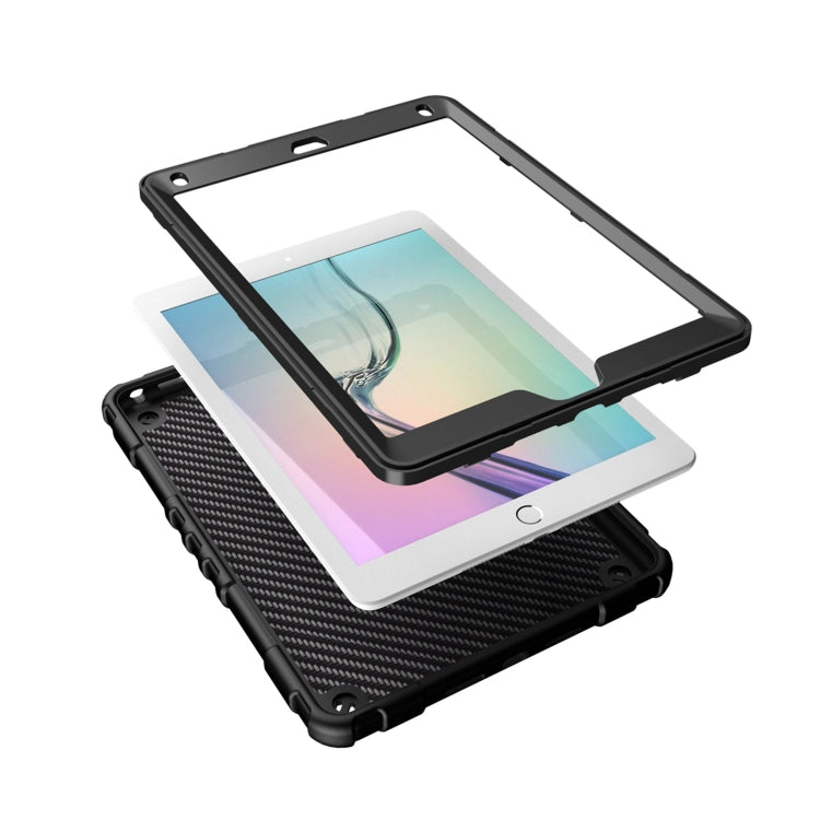 For iPad 9.7 2018 / Air / Air 2 Spider Turntable Handle Stress Relief Tablet Case(Black) - iPad Pro 9.7 inch Cases by buy2fix | Online Shopping UK | buy2fix