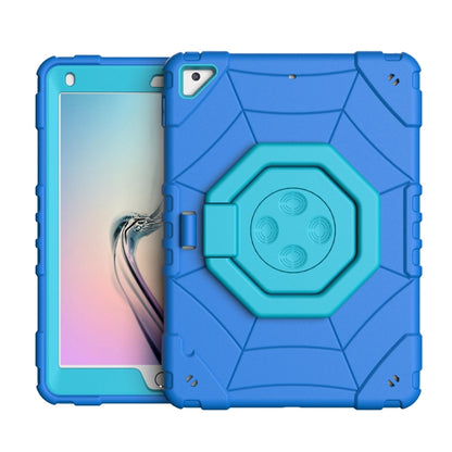 For iPad 9.7 2018 / Air / Air 2 Spider Turntable Handle Stress Relief Tablet Case(Blue) - iPad Pro 9.7 inch Cases by buy2fix | Online Shopping UK | buy2fix