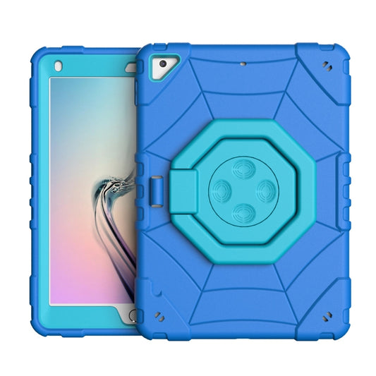 For iPad 9.7 2018 / Air / Air 2 Spider Turntable Handle Stress Relief Tablet Case(Blue) - iPad Pro 9.7 inch Cases by buy2fix | Online Shopping UK | buy2fix