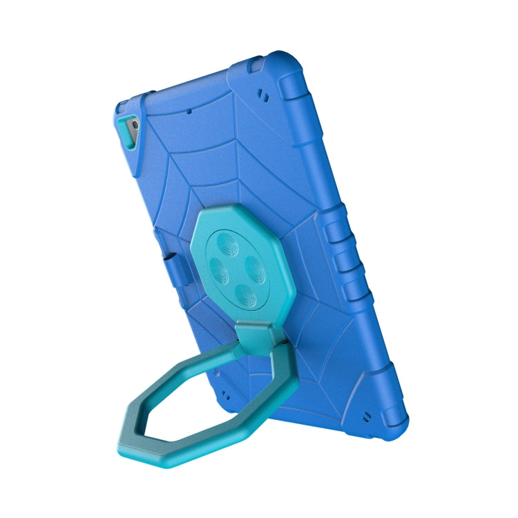 For iPad 9.7 2018 / Air / Air 2 Spider Turntable Handle Stress Relief Tablet Case(Blue) - iPad Pro 9.7 inch Cases by buy2fix | Online Shopping UK | buy2fix