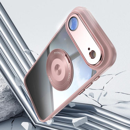 For iPhone Air 360 Holder Magsafe Acrylic Hybrid TPU Phone Case(Pink) - iPhone Air Cases by buy2fix | Online Shopping UK | buy2fix