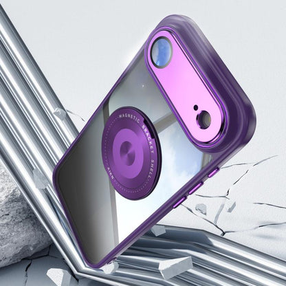 For iPhone Air 360 Holder Magsafe Acrylic Hybrid TPU Phone Case(Purple) - iPhone Air Cases by buy2fix | Online Shopping UK | buy2fix