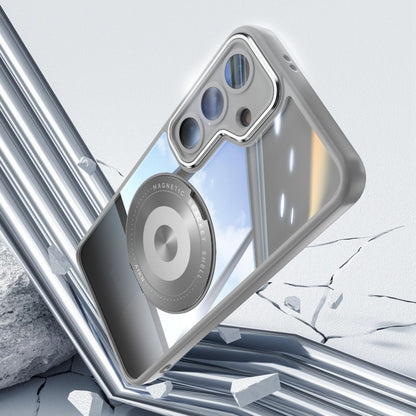 For Samsung Galaxy S25+ 5G 360 Holder MagSafe Acrylic Hybrid TPU Phone Case(Grey) by buy2fix