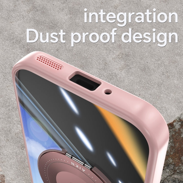 For Google Pixel 9 Pro 360 Holder Magsafe Acrylic Hybrid TPU Phone Case(Pink) by buy2fix