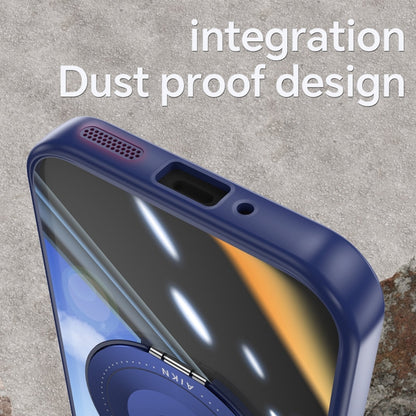 For Google Pixel 9 360 Holder Magsafe Acrylic Hybrid TPU Phone Case(Blue) by buy2fix