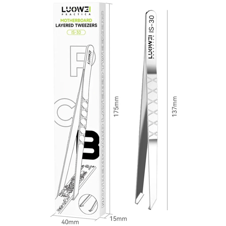 Luowei IS-30 Anti-slip Motherboard Layered Tweezers - Tweezers by LUOWEI | Online Shopping UK | buy2fix