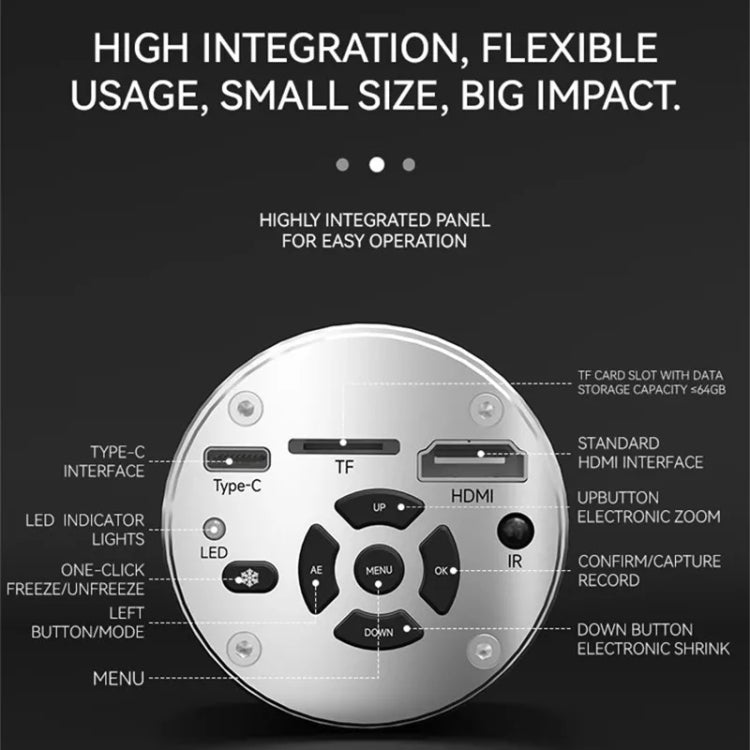 Luowei LW-GK40 UHD 4K Microscope Camera with 5X Digital Zoom / Custom Storage - Microscope Magnifier Series by LUOWEI | Online Shopping UK | buy2fix