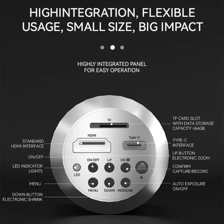Luowei LW-GK20 UHD 1080P / 2K Microscope Camera with 5X Digital Zoom & Custom Storage - Microscope Magnifier Series by LUOWEI | Online Shopping UK | buy2fix