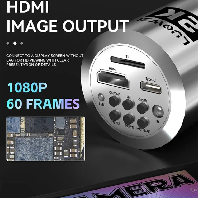 Luowei LW-GK20 UHD 1080P / 2K Microscope Camera with 5X Digital Zoom & Custom Storage - Microscope Magnifier Series by LUOWEI | Online Shopping UK | buy2fix