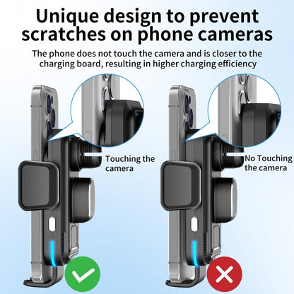 M7 Intelligent Sensing Fast Wireless Charging Car Holder(Black) by buy2fix