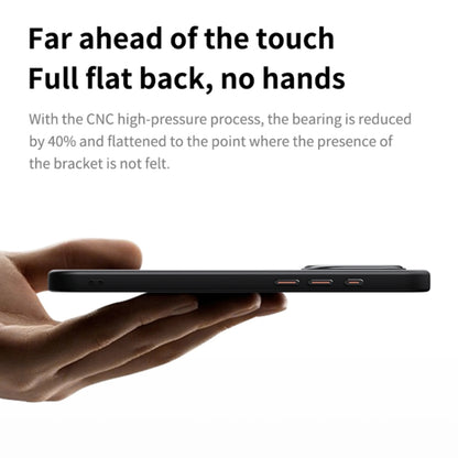 For iPhone 16 Pro Max 360 Rotating MagSafe Magnetic Frosted Phone Case(Black) by buy2fix