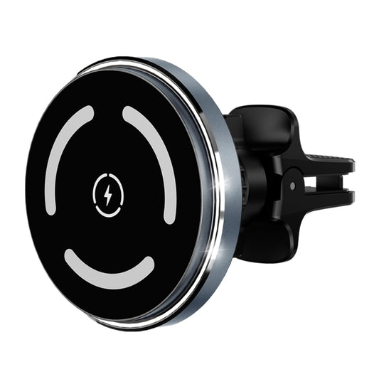M68 15W Magnetic Wireless Charging Car Holder(Dark Grey) by buy2fix