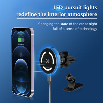 M68 15W Magnetic Wireless Charging Car Holder(Dark Grey) by buy2fix