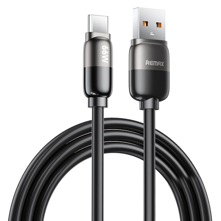 REMAX RC-C038 Capsule 1.2m 66W USB to Type-C PVC Fast Charging Cable(Black) - USB-C & Type-C Cable by REMAX | Online Shopping UK | buy2fix
