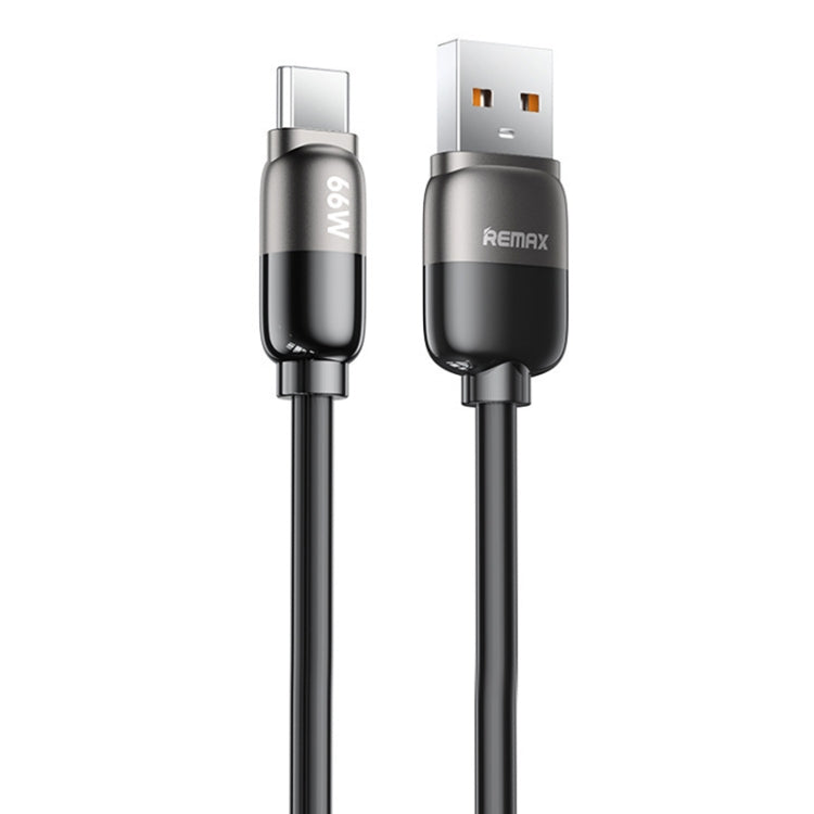 REMAX RC-C038 Capsule 1.2m 66W USB to Type-C PVC Fast Charging Cable(Black) - USB-C & Type-C Cable by REMAX | Online Shopping UK | buy2fix