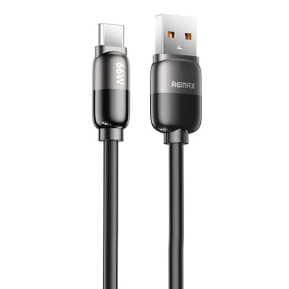 REMAX RC-C038 Capsule 1.2m 66W USB to Type-C PVC Fast Charging Cable(Black) - USB-C & Type-C Cable by REMAX | Online Shopping UK | buy2fix