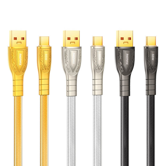 REMAX RC-C167 Prime 1.2m 66W USB to Type-C Braided Fast Charging Cable(Gold) - USB-C & Type-C Cable by REMAX | Online Shopping UK | buy2fix