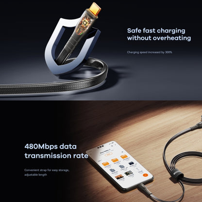 REMAX RC-C167 Prime 1.2m 66W USB to Type-C Braided Fast Charging Cable(Silver) - USB-C & Type-C Cable by REMAX | Online Shopping UK | buy2fix