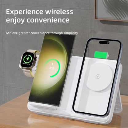 C30 15W 3 in 1 Magnetic Wireless Charger with Night Light(Black) by buy2fix