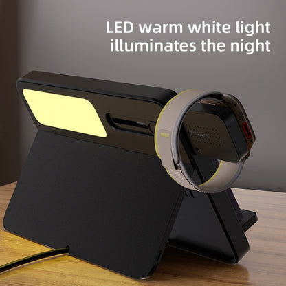 C30 15W 3 in 1 Magnetic Wireless Charger with Night Light(White) by buy2fix