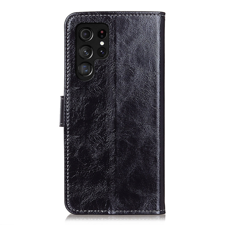 For Samsung Galaxy S25 Ultra 5G Retro Crazy Horse Texture Leather Phone Case(Black) by buy2fix