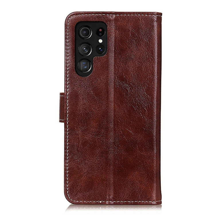 For Samsung Galaxy S25 Ultra 5G Retro Crazy Horse Texture Leather Phone Case(Brown) by buy2fix