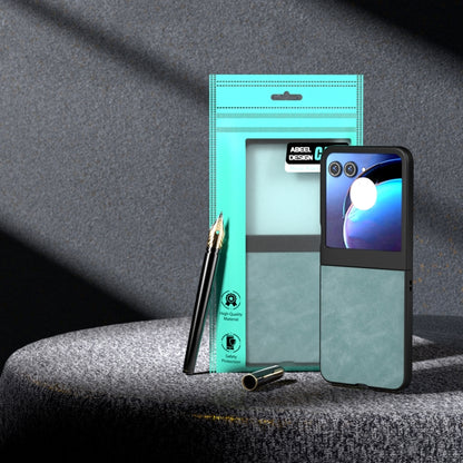 For Motorola Razr 50 PU Leather Frosted Phone Case(Light Blue) by buy2fix