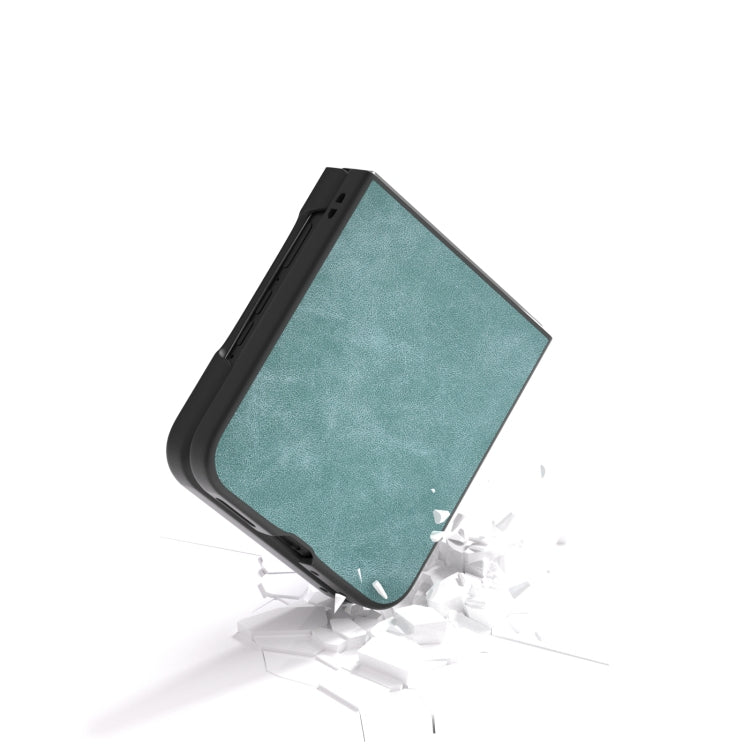 For Motorola Razr 50 Ultra PU Leather Frosted Phone Case(Light Blue) by buy2fix