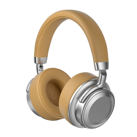 CR-9 Metal Retro Head-mounted Wireless Bluetooth Earphone(Silver Brown) - Headset & Headphone by buy2fix | Online Shopping UK | buy2fix