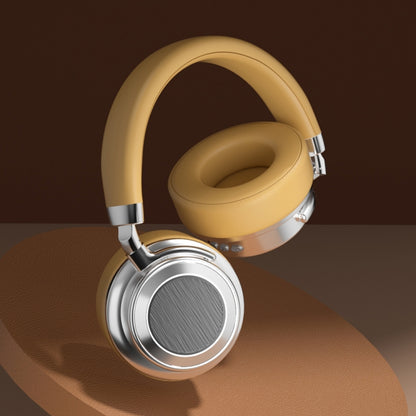 CR-9 Metal Retro Head-mounted Wireless Bluetooth Earphone(Silver Brown) - Headset & Headphone by buy2fix | Online Shopping UK | buy2fix