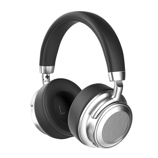 CR-9 Metal Retro Head-mounted Wireless Bluetooth Earphone(Silver Black) - Headset & Headphone by buy2fix | Online Shopping UK | buy2fix