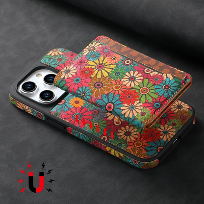 For iPhone 13 Pro MagSafe Detachable Card Slot Holder Phone Case(Green) - iPhone 13 Pro Cases by buy2fix | Online Shopping UK | buy2fix