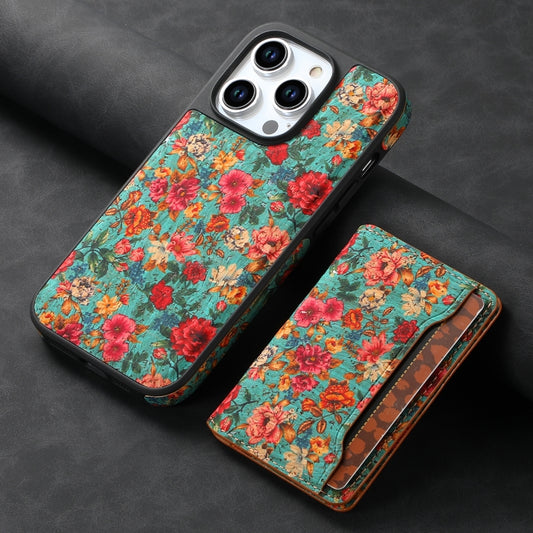 For iPhone 13 Pro MagSafe Detachable Card Slot Holder Phone Case(Blue) by buy2fix