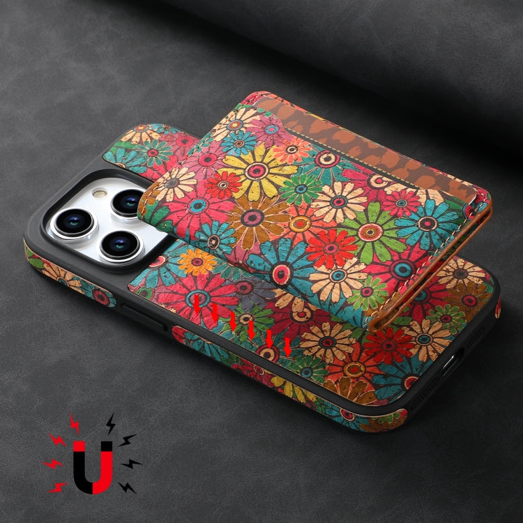 For iPhone 14 MagSafe Detachable Card Slot Holder Phone Case(Green) - iPhone 14 Cases by buy2fix | Online Shopping UK | buy2fix