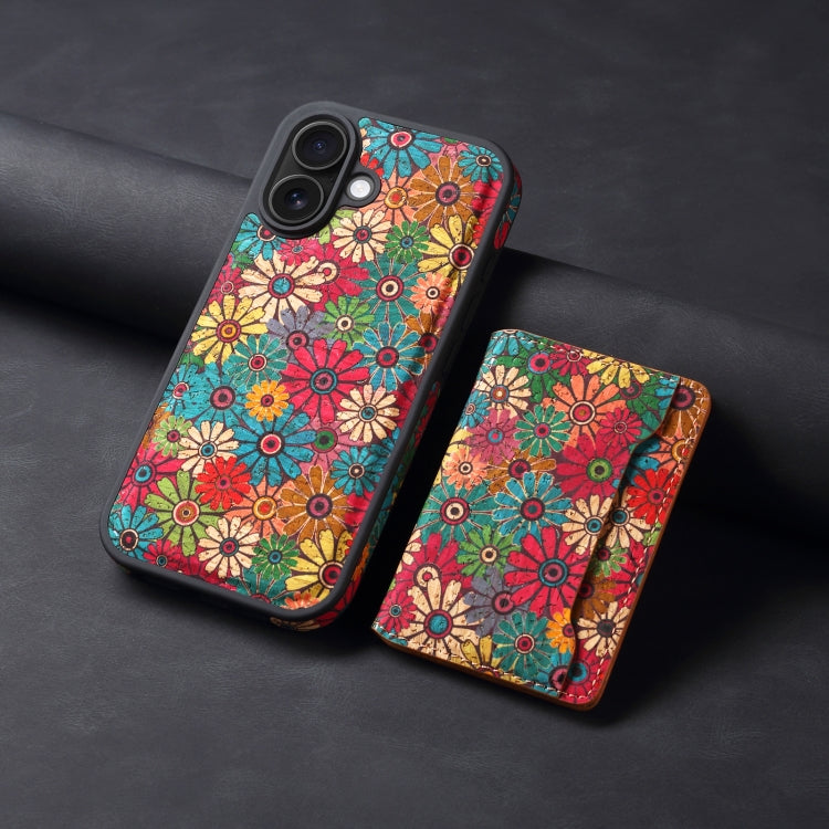 For iPhone 16 MagSafe Detachable Card Slot Holder Phone Case(Green) - iPhone 16 Cases by buy2fix | Online Shopping UK | buy2fix