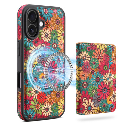 For iPhone 16 MagSafe Detachable Card Slot Holder Phone Case(Green) - iPhone 16 Cases by buy2fix | Online Shopping UK | buy2fix