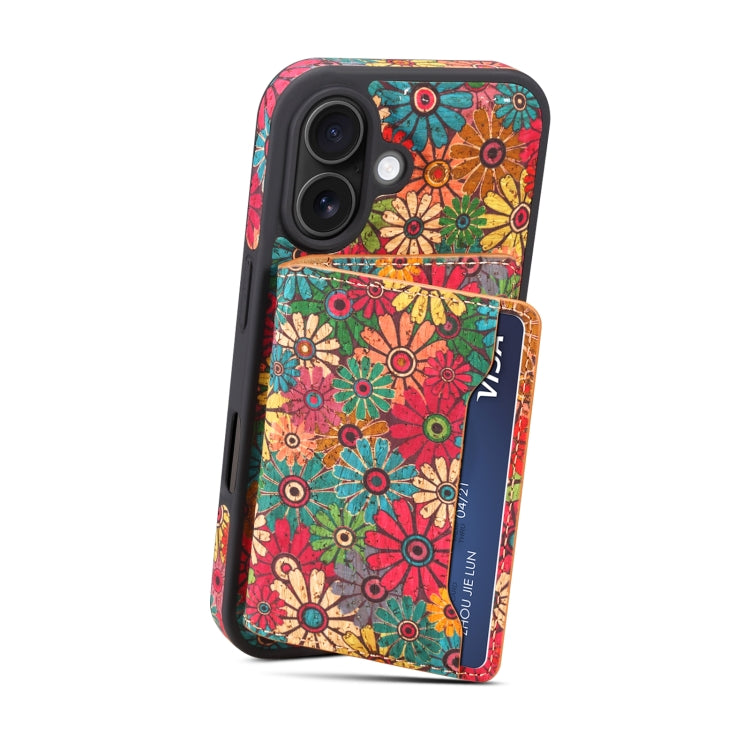 For iPhone 16 Plus MagSafe Detachable Card Slot Holder Phone Case(Green) - iPhone 16 Plus Cases by buy2fix | Online Shopping UK | buy2fix