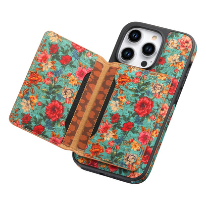 For iPhone 16 Pro MagSafe Detachable Card Slot Holder Phone Case(Blue) by buy2fix