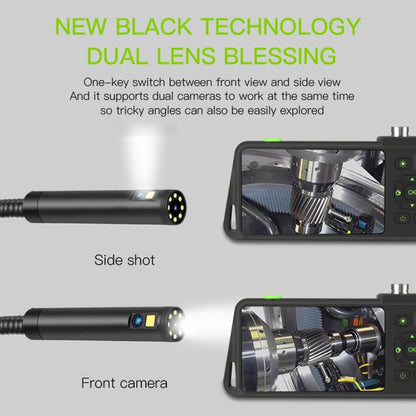 T22 4.5 inch IPS Color Screen 7.9mm Triple Camera Hard Cable Industrial Endoscope, Length:10m(Black) -  by buy2fix | Online Shopping UK | buy2fix