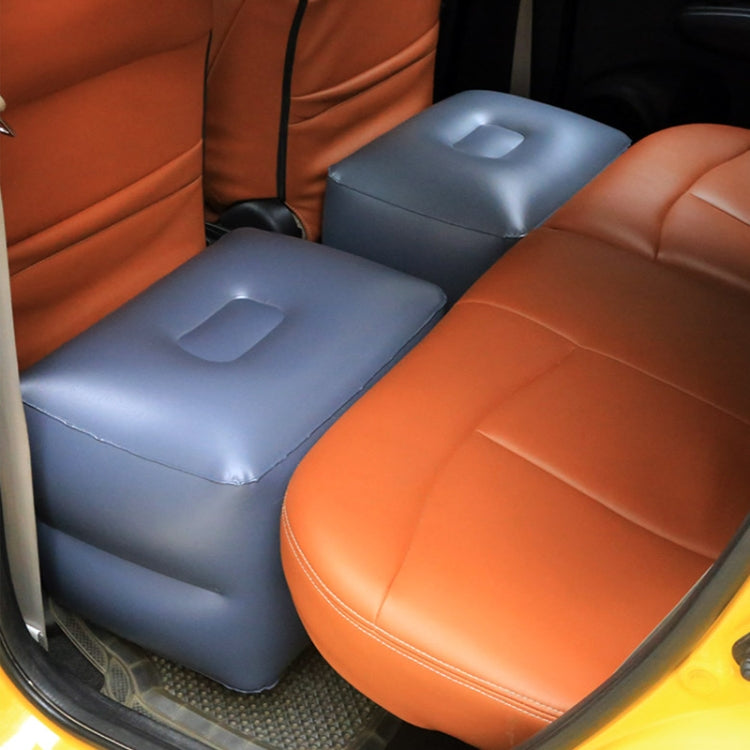 Z5Q1 Large Square Stool + Car Pump Universal Car Travel Inflatable Stool by buy2fix