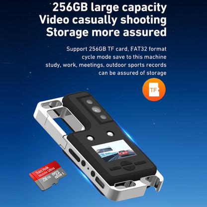 D6 2K Acoustic and Visual Distress Signal Cycling SOS Recorder with Light(Black) by buy2fix