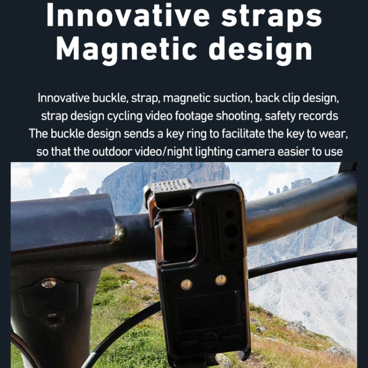 D6 2K Acoustic and Visual Distress Signal Cycling SOS Recorder with Light(Black) by buy2fix