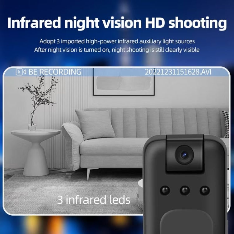 A14 HD Infrared Night Vision WiFi Motion Recorder(Black) by buy2fix