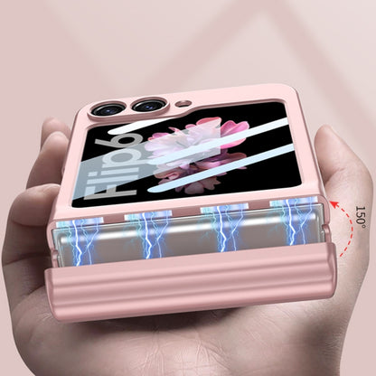 For Samsung Galaxy Z Flip6 / Flip7 FE GKK Integrated Magnetic Full Coverage Flip Phone Case with Pen Box+Pen(Silver) - Galaxy Z Flip6 5G Cases by GKK | Online Shopping UK | buy2fix