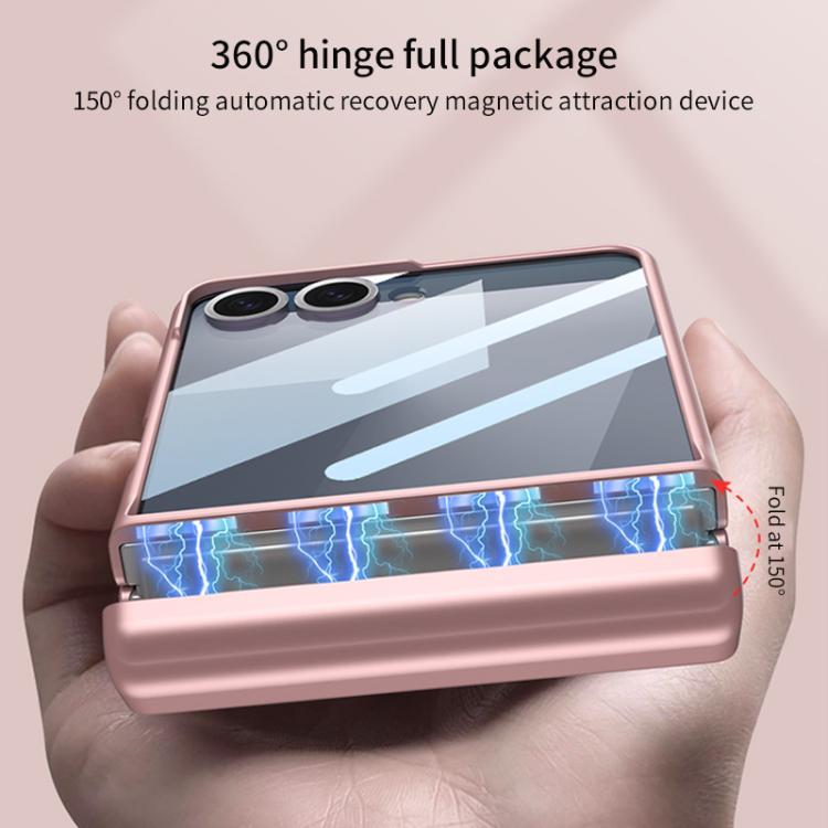 For Samsung Galaxy Z Flip7 5G GKK Integrated Magnetic Full Coverage Flip Phone Case with Pen Box+Pen(Black) - Galaxy Z Flip7 5G Cases by GKK | Online Shopping UK | buy2fix