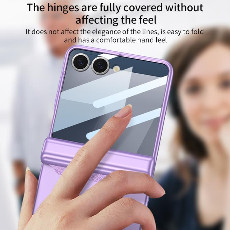 For Samsung Galaxy Z Flip7 5G GKK Integrated Magnetic Full Coverage Flip Phone Case with Pen Box+Pen(Black) - Galaxy Z Flip7 5G Cases by GKK | Online Shopping UK | buy2fix