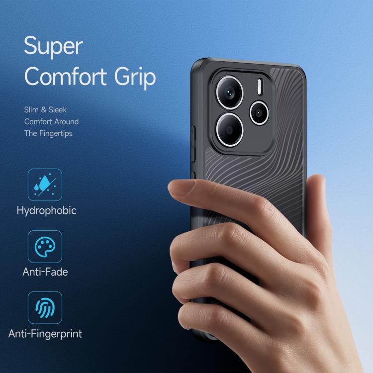 For Redmi Note 14 5G DUX DUCIS Aimo Series TPU + PC Frosted Feel Phone Case(Black) - Note 14 Cases by DUX DUCIS | Online Shopping UK | buy2fix